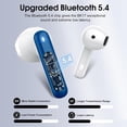 thumbnail image 3 of Wireless Earbuds, Bluetooth Ear Buds 5.4 Mini HiFi Stereo with 4 ENC Noise Cancelling Mics Wireless Headphones, 40H in Ear Earphones, USB C, IP7 Waterproof Bluetooth Headphones for Sports, Blue, 3 of 8