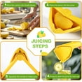 thumbnail image 4 of Lemon Squeezer, Effective Squeezing Juice Press, Easy-to-Use, Sturdy Flat Manual Lemon Juicer, Lime Squeezer, Citrus Juice Presser, to Squeeze Lemons, Limes, Citrus, oranges And Other Fruits, 4 of 6