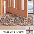 thumbnail image 3 of Orange Ethnic Rhombus Pattern Door Rugs,Washable Non Slip Door Mats Indoor,Decorative Door Mats,Entry Mat Indoor for Entrance,Bedroom,Kitchen,Bathroom,17"x30", 3 of 6