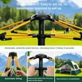 thumbnail image 4 of SAN LIKE Camping Tent 3/4 Person Tents for Family Camp Tent Waterproof Outdoor for Backpacking Hiking Easy Setup with Storage Bag,8 Ground ding,4 Windproof Rope (Green with Doors and Windows), 4 of 8