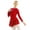 Red, variant on Xnihocha Women Figure Ice Skating Dress Long Sleeve Shiny Rhinestone Roller Skating Lyrical Dance Costume Black Small