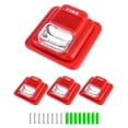 thumbnail image 1 of Bocina estroboscópica de alarma de incendio QWORK, paquete de 4 unidades, 12/24 V DC, 1 of 8