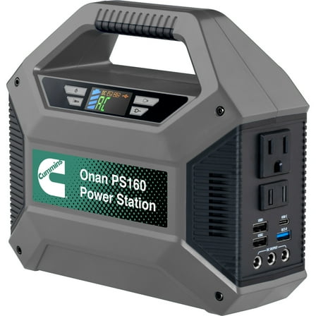 Cummins 155Wh 150 Peak Watt Portable Power Station & Solar Generator, Modified Sine Wave AC Outlet, Backup Lithium Battery (Solar Panel Not Included)