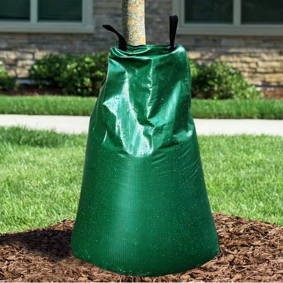20 Gallon Tree Watering Bags (10 Pack) - Slow Release Irrigation Bags for Deep Root Irrigation - Heavy Duty PVC Drip Bags with Zipper for New & Established Trees