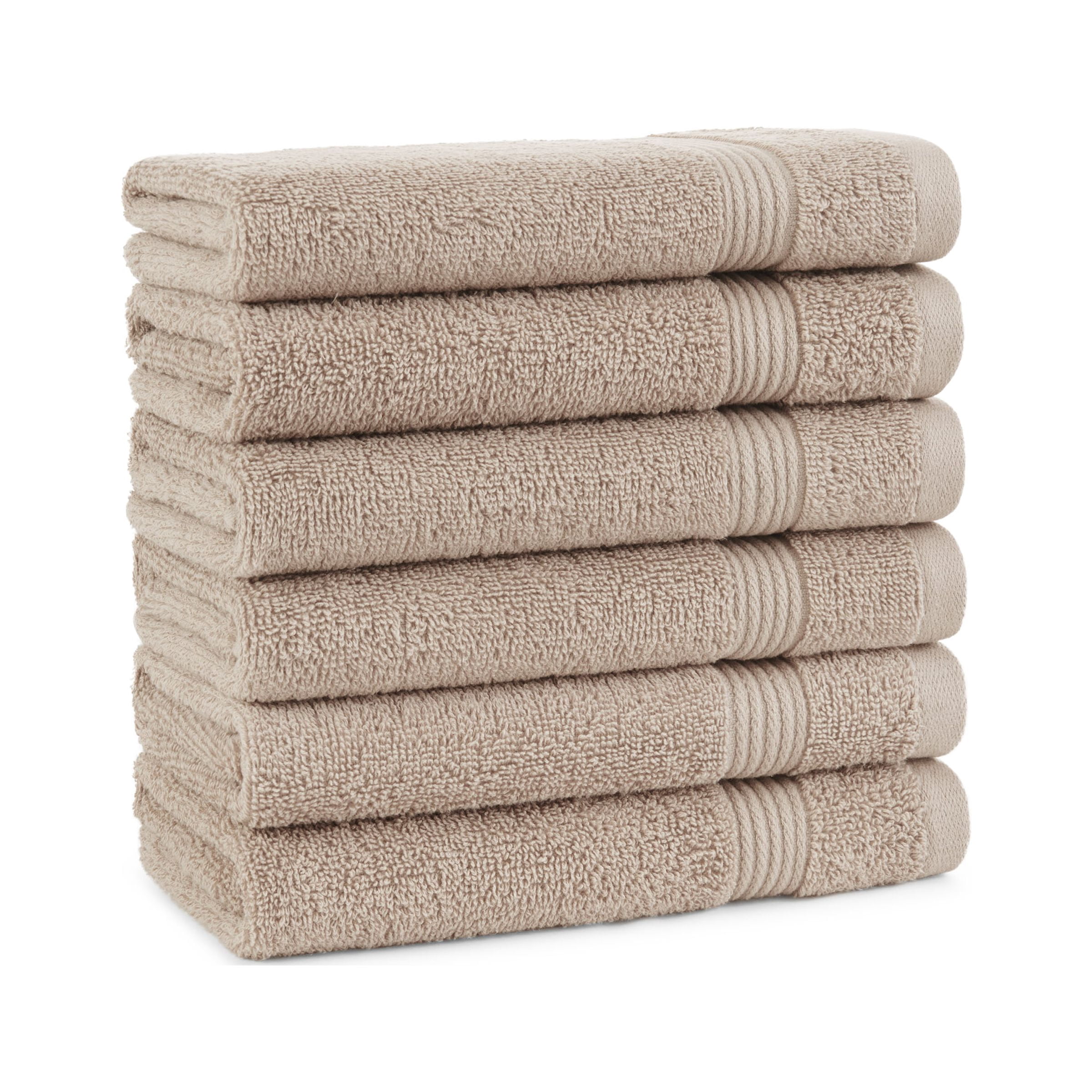 Host & Home Cotton Hand Towels (Bulk Case of 60) - 16x28 in., Soft & Absorbent - Latte Beige