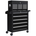 thumbnail image 1 of HOMCOM Rolling Tool Chest, Lockable Tool Storage Cabinet with 14 Drawers, 1 of 10