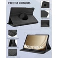 thumbnail image 4 of Case for Samsung Galaxy Tab A9+ (11 inch) A9 Plus 2023 PU Leather Cover Sleep Wake Function 360 Rotating Stand Protective Shell Gift Festivals, 4 of 6
