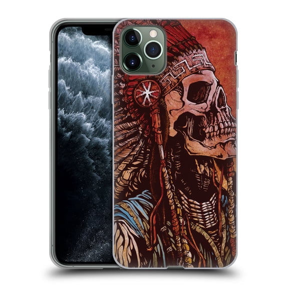 Head Case Designs Officially Licensed David Lozeau Colourful Grunge Native American Soft Gel Case Compatible with Apple iPhone 11 Pro Max