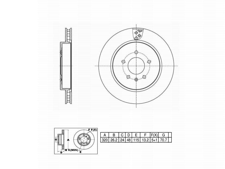 Winstop Brake Rotor, Rear WS245766, Cadillac STS 2009-2005