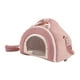 thumbnail image 2 of Bolsa de transporte portátil para hámster, con asa y correa, para animales pequeños Rosa, 2 of 9