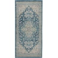 thumbnail image 2 of Serene Persian Medallion Ivory/Turquoise 2' x 4' Area Rug, (2' x 4'), 2 of 7