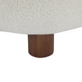 thumbnail image 6 of Christopher Knight Home Bohemian Accent Chair, Boucle Upholstery, Solid Wood Legs, Off White, 6 of 8