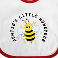 thumbnail image 4 of Inktastic Auntie's Little Honeybee Boys or Girls Baby Bib, 4 of 4
