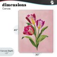 thumbnail image 4 of Stupell Industries French Country Vibrant Magenta Tulips Canvas Art, 30 x 40, by Diane Neukirch, 4 of 8