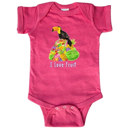 

Inktastic I Love Fruit Toucan Gift Baby Boy or Baby Girl Bodysuit
