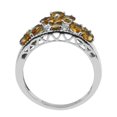 thumbnail image 4 of 925 Sterling Silver 1.58 Ctw Hessonite Garnet Women Cluster Christmas Ring Size US- 8.5, 4 of 8