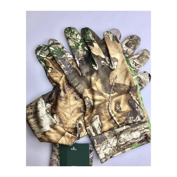 Camouflage Quick-Dry Elastic Gloves Touch Screen Breathable Full Finger Sun Protection Gloves ,Easy Wear