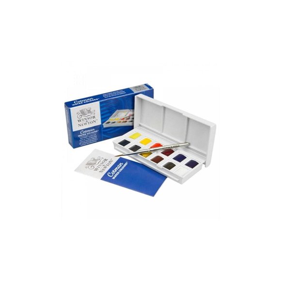 Caja de bolsillo para dibujantes de acuarelas Winsor & Newton Cotman