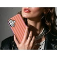 thumbnail image 3 of Bicolour Striped Orange & Pink Tough Phone Case – Retro Aesthetic, Compatible Cover for iPhone 16/15/14/13/12/11 Pro Max, Samsung Galaxy S24/S25/S29, 3 of 5