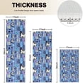 thumbnail image 4 of Blue Soccer Themed Pattern Kitchen Rugs Sets Of 3,Kitchen Runner Rugs Non Skid Washable,Decorative Kitchen Floor Mats for Kitchen,Sink,Laundry,17"x30"+ 17"x47" + 17"x59", 4 of 6