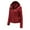 Burgundy, variant on Leather Jackets For Women Outerwear Coats Warm 2025 Long Sleeve Slim Winter Parkas Faux Hoodless Coat Black