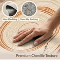 thumbnail image 6 of ODIKA 2'x3' Washable Accent Rug Pet Friendly, Bedside Mat Stump Grain Ring Earthy Swirl Motif Concentric Annual Rings Farmhouse for Bedroom, Nursery, RV, 6 of 7
