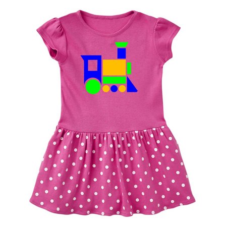 

Inktastic Cute Colorful Train Gift Toddler Girl Dress
