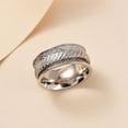 thumbnail image 6 of Shop LC  Anxiety Ring for Women 925 Sterling Silver Spinning Spinner Rings for Men Oxidized Concave Swirl Boho Jewelry Band Meditation Stress Relief Birthday Gifts for Women Size 9 Birthday Gifts, 6 of 9