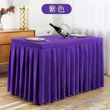 

Touiyu Rectangular Tablecloth Spandex Table Skirt Stretch Fitted Table Cover for Conference Banquet Wedding Banquet Trade Show