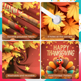 thumbnail image 3 of Decorative Design Happy Thanksgiving Banner Colorful Theme Autumn Leaves Harvest Turkey for Family Gathering Seasonal Celebration Indoor Decoration, 3 of 3