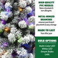 thumbnail image 5 of Fraser Hill Farm Prelit LED Multicolor Flocked Alaskan Pine 7.5-ft. Christmas Tree, FFAF075-6SN, 5 of 14