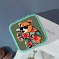 thumbnail image 4 of Autua Bear Sunglasses Coffee Travel Jewelry Case with Necklace Ring Earring Organizer Box Green, 4 of 5