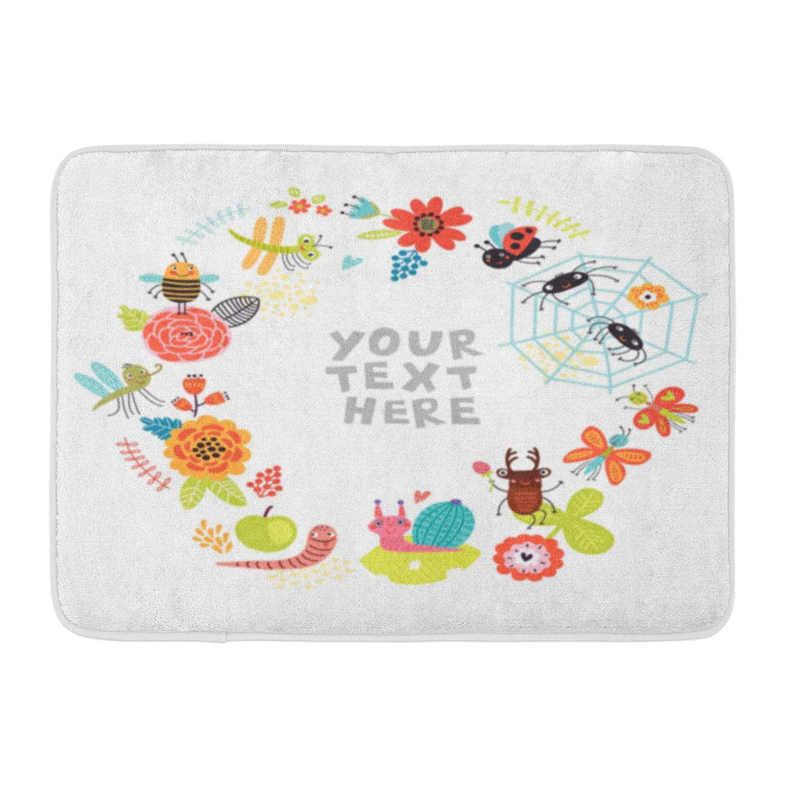 GODPOK Bee Colorful Bug Insects with Flowers for Text Beetles ...