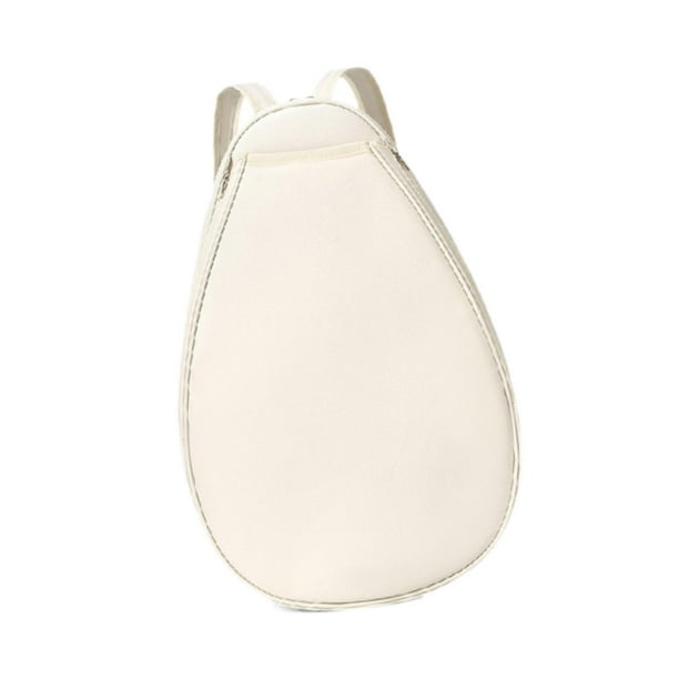 Bolsa de tenis elegante y portátil para mujer y hombre, ideal para raquetas de bádminton y exteriores. Blanco