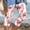 Pink, variant on Aloohaidyvio Yoga Pants for Women No Boundaries Womens Summer Casual Elastic Waist Printed Cropped Pants
