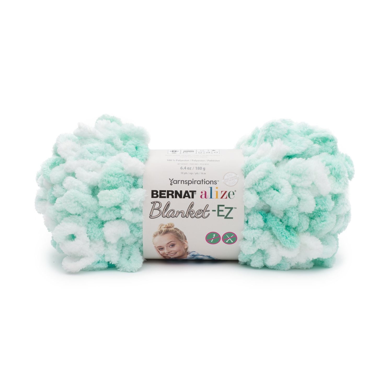 Bernat® Alize® Blanket-EZ™ Yarn, Polyester #7 Jumbo, 6.4oz/180g, 18 Yards