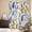 White, variant on Watercolor Botanical Kitchen Curtains Window Panels, Blue Yellow Leaves Floral Plants Spring Insulated Window Treatment Curtain, Grommet Curtains for Bedroom/Living Room/Bathroom, 2 Piece 42"Wx84"L