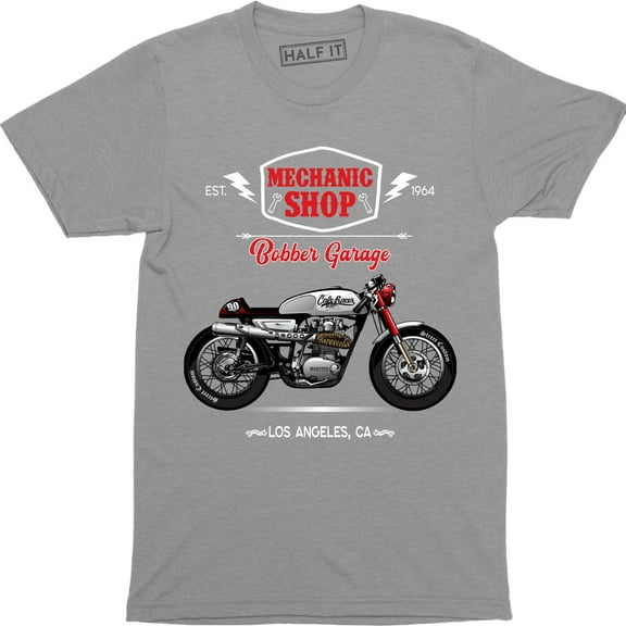 Mechanic Shop Bobber Garage Est.1964 USA Motorcycle Biker Bike Gifts T-Shirt