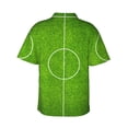 thumbnail image 3 of Soccer Green Football Stadium Hawaiian Shirts For Men, Summer Short-Sleeve Relaxed-Fit Button-Down Shirts Large, 3 of 9