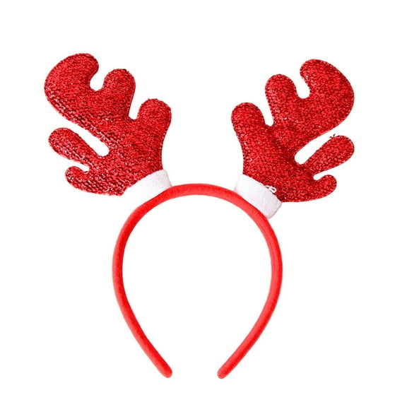 Christmas Headband Featuring Reindeer Design Adorable Ear Hair Accessories for Kids Dressing Props for Holidays and Celebrations