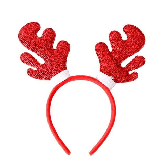 Christmas Reindeer Headband Hair Accessories for Kids Festive Holiday Hair Clips Children's Party Dress Up Props
