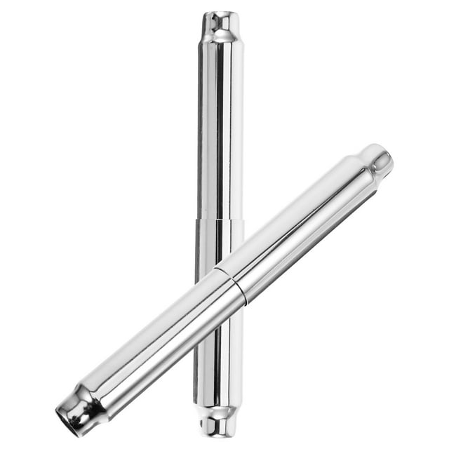ETHZZLE Spring Loaded Toilet Paper Holder Roller 1Set Stainless Steel Silver 6.3x0.75x0.75in Hotel Use
