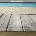 thumbnail image 6 of Ambesonne Landscape Place Mats Set of 4, Exotic Ocean Nautical, Standard Size, Cream Turquoise White, 6 of 6