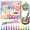 DOPAMINE TONE SERIES, variant on Flysea 12PCS Acrylic Paint Markers, Soft Brush Art Pens for Rock Ceramic Wood Glass Painting, Drawing & Coloring