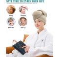 thumbnail image 4 of Toalla de microfibra para el cabello | Paquete de 2 | Accesorios esenciales para el baño | Turbante de secado rápido para el cabello, 4 of 5