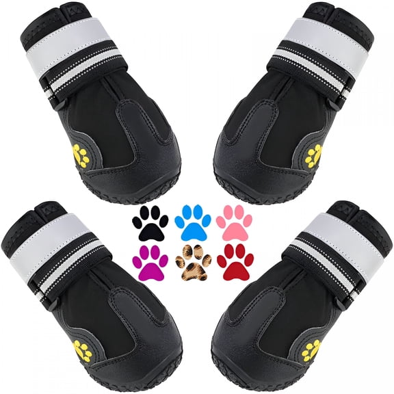 GASTROPOD 2026 New Dog Shoes for Large Dogs,Medium Dog Boots & Paw Protectors for Winter Snowy Day,Summer Hot Pavement,Water-Resistant in Rainy Weather,Indoor Hardfloors Skid-Resistant Sole