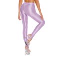thumbnail image 5 of YONGHS Women's Oil Shiny Shaping Pantyhose Stockings Sheer Dance Tights Stretch Gym Yoga Pants Purple L, 5 of 6