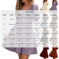 thumbnail image 3 of Women's Fall Midi Dress Knitted V-Neck Long Sleeve Ladies Fall Dress Orange XL, 3 of 7