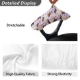 thumbnail image 4 of SCRAWLGOD Stretchy Office Chair Arm Slipcovers Comfortable Washable Gaming Chair Arm Covers Easy to Remove Desk Chair Armrest Protector, Set of 2, Dachshund Heart Doughnut Floral, 4 of 6