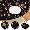 thumbnail image 4 of Round Fitted Tablecloth with Elastic Edges Fits 36"-44" Round Tables Pioneer Colorful Floral Waterproof Table Cover Washable Indoor and Outdoor for Party Kitchen Dinner Banquet Patio Picnic, 4 of 7